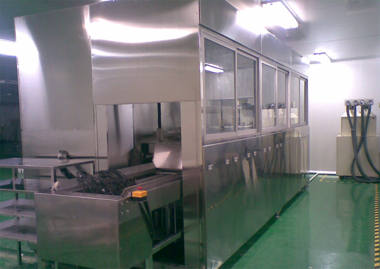 全自動化單臂式超聲波清洗烘干機